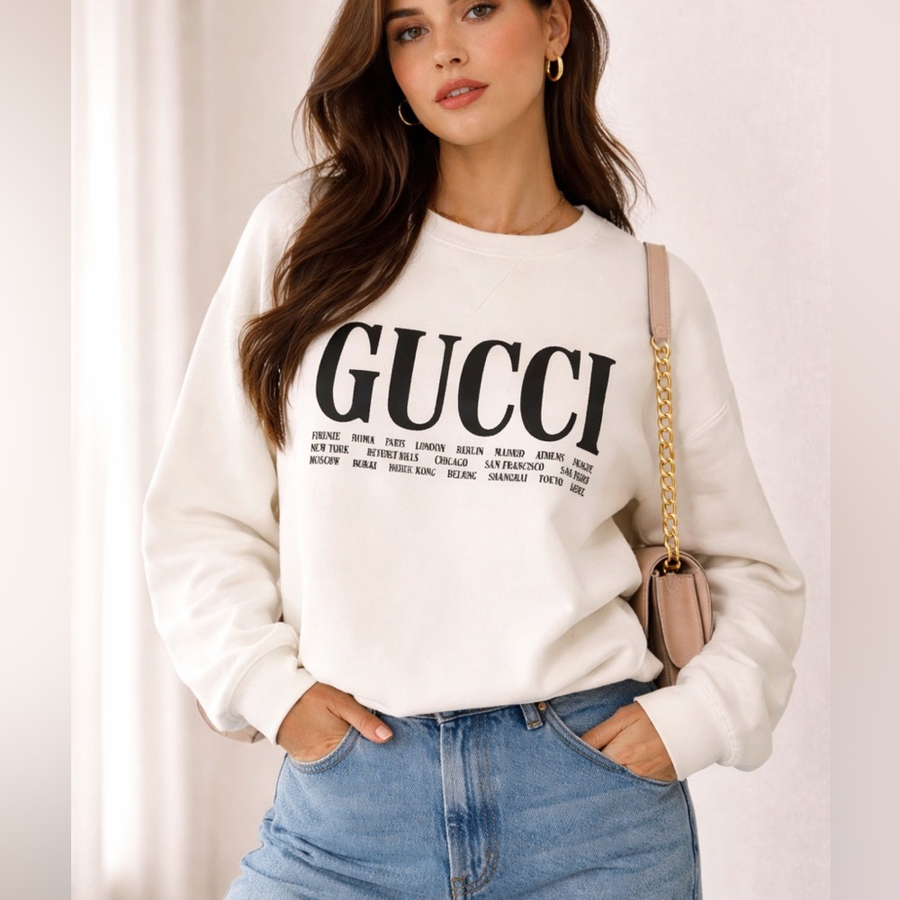 Sold🥰GUCCI 🗺️🗺️🌎🌎 City Graphic Sweatshirt
